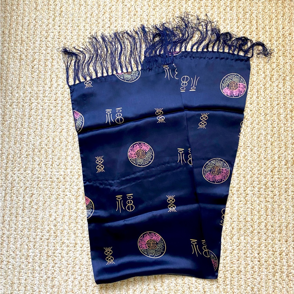 100% Silk Scarf 10x38